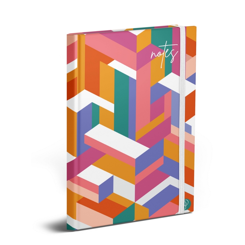 NOTEBOOK,Modern A6 Assorted Designs Casebound CDU