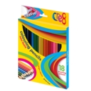 PENCIL,Coloured 18xFL Boxed H/pk Cre8