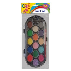 PAINT BOX,16's + Brush H/pk Cre8