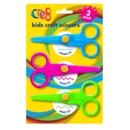 CRAFT SCISSORS,Kids I/cd 3 Assorted Cuts Cre8