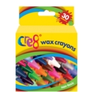 WAX CRAYONS,Cre8 30's Boxed H/pk