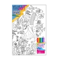 VELVET POSTER ART,Under The Sea 3 Assorted & 6 Fibre Pens