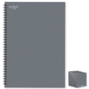 NOTEBOOK,Grey A4 Twin Wire