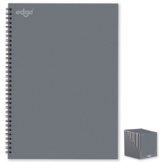 NOTEBOOK,Grey A4 Twin Wire