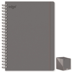 NOTEBOOK,Polyprop Grey A4 Twin Wire