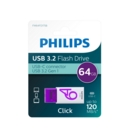 USB 3.2 FLASH DRIVE 64GB USB-C, Click Philips I/cd