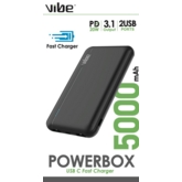 POWER BANK CHARGER, 5000mAh Portable USB/USB C