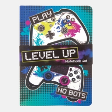 NOTEBOOK,A6 Level Up 3's Casebound Soft Touch 96 page