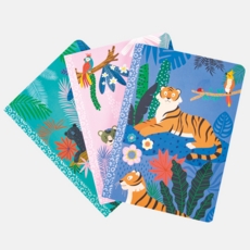 NOTEBOOK,A6 Jungle Life 3's Casebound Soft Touch 96 page