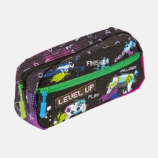 PENCIL CASE,Level Up 2 Compartment, Zipped