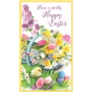 EASTER CARDS,Open 6's Daffodils, Chick & Eggs