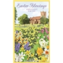 EASTER CARDS,Religious 6's Church & Daffodils