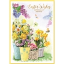 EASTER CARDS,Open 6's Floral Vases