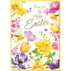EASTER CARDS,Open 6's Floral