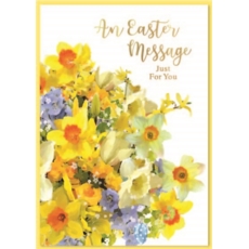 EASTER CARDS,Open 6's Daffodils