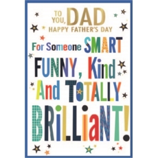 FATHER'S DAY CARDS,Dad 6's Text & Stars