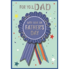 FATHER'S DAY CARDS,Dad 6's Rosette
