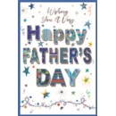 FATHER'S DAY CARDS,Father's Day 6's Text & Stars