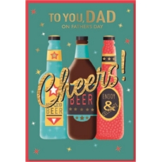 FATHER'S DAY CARDS,Dad 6's Beer Bottles