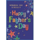 FATHER'S DAY CARDS,Father's Day 6's Text & Stars