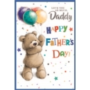 FATHER'S DAY CARDS,Daddy 6's Teddy & Balloons