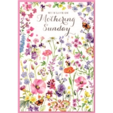 MOTHER'S DAY CARDS,Mothering Sunday 6's Wild Flowers