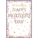 MOTHER'S DAY CARDS,Mum 6's Floral Text