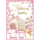 MOTHER'S DAY CARDS,Mothering Sunday 6's Floral Vases