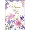 MOTHER'S DAY CARDS,Mum 6's Purple Floral