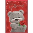 VALENTINE'S CARDS,Girlfriend 6's Teddy with Rose