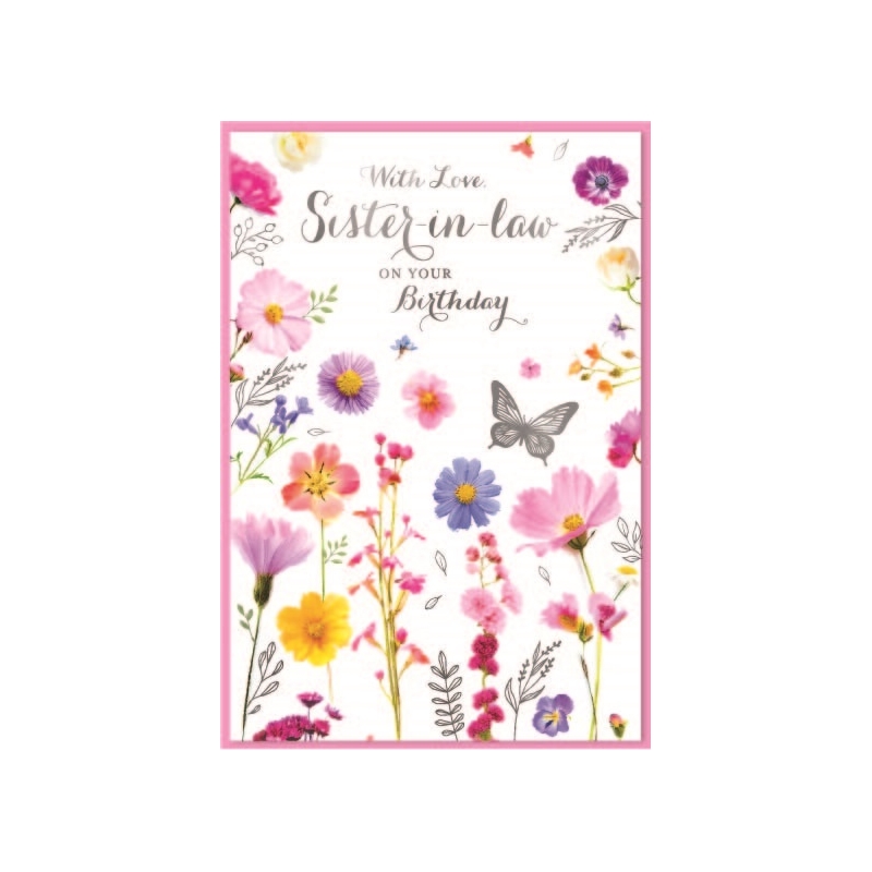 BIRTHDAY CARDS,Sister in Law 6