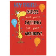 BIRTHDAY CARDS,6's Guess what you're Getting?
