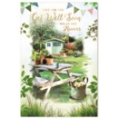GET WELL CARDS, 6's Garden Bench & Shed