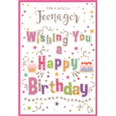 TEENAGER CARDS, 6's Text & Streamers