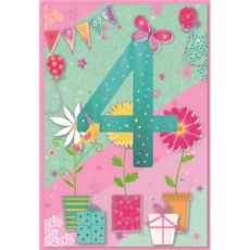 AGE 4 CARDS, 6's Female Floral Vases