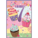 AGE 7 CARDS, 6's Female Cupcakes