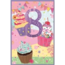 AGE 8 CARDS,6's Female Cupcakes