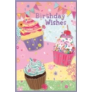 BIRTHDAY CARDS,6's Cupcakes