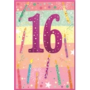 AGE 16 CARDS, 6's Female Candles