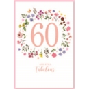 AGE 60 CARDS, 6's Female Wild Flowers