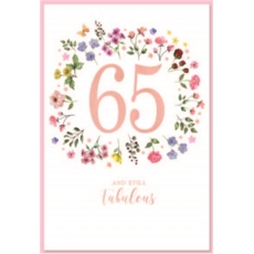 AGE 65 CARDS,Female 6's Wild Flowers