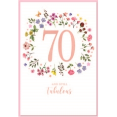 AGE 70 CARDS,Female 6's Wild Flowers