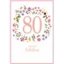 AGE 80 CARDS,6's Female Wild Flowers