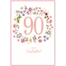 AGE 90 CARDS,6's Female Wild Flowers