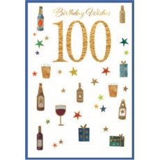 AGE 100 CARDS, 6's Male Beer, Wine & Presents