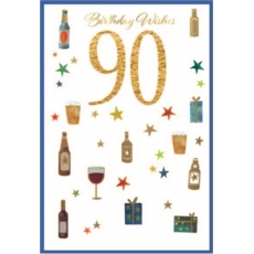 AGE 90 CARDS,6's Male Beer, Wine & Presents