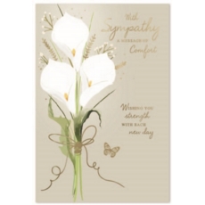 SYMPATHY CARDS, 6's Lilies