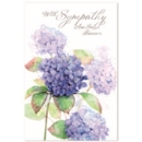 SYMPATHY CARDS, 6's Purple Flowers