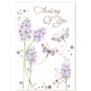 THINKING OF YOU CARDS, 6's Floral Butterflies