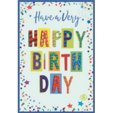 BIRTHDAY CARDS,Brother 6's Text & Shapes